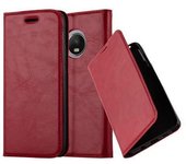 Funda Libro para Motorola MOTO G5 PLUS en ROJO MANZANA - Cubierta Proteccion con Cierre Magnetico, Tarjetero y Funcion de Suporte - Etui Case Cover Carcasa