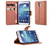 Funda Libro para Samsung Galaxy S4 en MARRoN CHOCOLATE - Cubierta Proteccion con Cierre Magnetico, Tarjetero y Funcion de Suporte - Etui Case Cover Carcasa