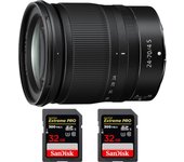 Z 24-70mm f/4 S + 2 SanDisk 32GB UHS-II 300 MB/s + PDF  pulgadas pulgadas20 TÉCNICAS PARA MEJORAR SUS FOTOS pulgadas