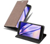 Funda Libro para Lenovo K6 NOTE en MARRoN CAFe - Cubierta Proteccion con Cierre Magnetico, Tarjetero y Funcion de Suporte - Etui Case Cover Carcasa