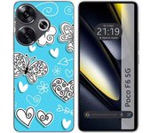 Funda Silicona Xiaomi Poco F6 5G Mariposas