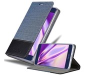 Funda Libro para Honor V9 PLAY en AZUL OSCURO NEGRO - Cubierta Proteccion con Cierre Magnetico, Tarjetero y Funcion de Suporte - Etui Case Cover Carcasa