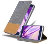 Funda Libro para Honor V9 PLAY en GRIS CLARO MARRoN - Cubierta Proteccion con Cierre Magnetico, Tarjetero y Funcion de Suporte - Etui Case Cover Carcasa