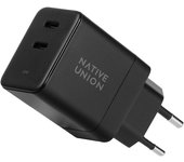 Native Union FAST-PD35-BLK-EU cargador de dispositivo móvil Portátil, Smartphone, Tableta Negro Corriente alterna Carga rápida Interior