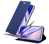 Funda Libro para Oneplus 8 en CLASSY AZUL OSCURO - Cubierta Proteccion con Cierre Magnetico, Tarjetero y Funcion de Suporte - Etui Case Cover Carcasa