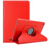 Funda Tableta para Huawei MediaPad M5 LITE 10 (10.1 pulgadas pulgadas Zoll) in ROJO AMAPOLA ? Cubierta Proteccion en Estilo Libro SIN Auto Wake Up con Funcion de Suporte e Cierre Cinta Elastica