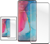 Kit 2 Película de vidrio templado 5D Cubierta completa curvada para Oppo Find X2 Pro