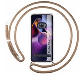 Funda Colgante Motorola Moto G84 5G Cordon Camel