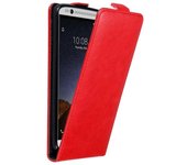 Funda para ZTE Axon 7 in ROJO MANZANA - Cubierta Proteccion Estilo Flip con Cierre Magnetico - Etui Case Cover Carcasa