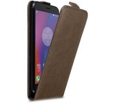 Funda para Lenovo K6 / K6 POWER in MARRoN CAFe - Cubierta Proteccion Estilo Flip con Cierre Magnetico - Etui Case Cover Carcasa
