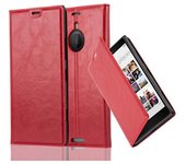 Funda Libro para Nokia Lumia 1520 en ROJO MANZANA - Cubierta Proteccion con Cierre Magnetico, Tarjetero y Funcion de Suporte - Etui Case Cover Carcasa