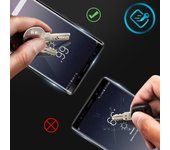 Cristal templado 9H Curvo para Samsung Galaxy Note 9 - Marco negro