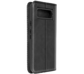 Funda para Google Pixel 8 Tarjetero y Soporte Vídeo Diseño Costura Negro
