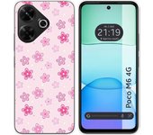 Funda Silicona Xiaomi Poco M6 4G Flores