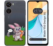 Funda Silicona Zte Blade V50 Design 5G Conejo