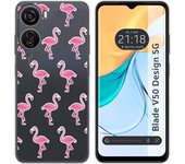 Funda Silicona Zte Blade V50 Design 5G Flamenco