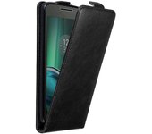 Funda para Motorola MOTO G4 / G4 PLUS in NEGRO ANTRACITA - Cubierta Proteccion Estilo Flip con Cierre Magnetico - Etui Case Cover Carcasa