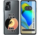 Funda Silicona Zte Blade A72s Mujer Escalada