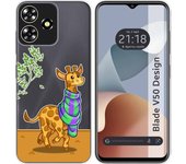 Funda Transparente Zte Blade V50 Design 4G Jirafa