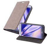 Funda Libro para LG X CAM en MARRoN CAFe - Cubierta Proteccion con Cierre Magnetico, Tarjetero y Funcion de Suporte - Etui Case Cover Carcasa