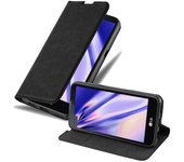 Funda Libro para LG X SCREEN en NEGRO ANTRACITA - Cubierta Proteccion con Cierre Magnetico, Tarjetero y Funcion de Suporte - Etui Case Cover Carcasa