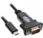 Mercodan 866108 cable de serie Negro 1,8 m DB-9