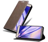 Funda Libro para Alcatel 5 en MARRoN CAFe - Cubierta Proteccion con Cierre Magnetico, Tarjetero y Funcion de Suporte - Etui Case Cover Carcasa