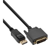 InLine 17110 adaptador de cable de vídeo 10 m DisplayPort DVI-D Negro