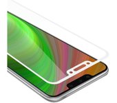 Pelicula Protectora para Huawei MATE 20 LITE en TRANSPARENTE con BLANCO - Pantalla de Vidrio Templado Cobertura Completa (Tempered) Compatible 3D con Dureza 9H