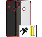 Kit de vidrio templado de la cubierta completa 5D + cubierta del delgado + soporte magnético de auto