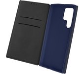 Funda Samsung Galaxy S22 Ultra Tarjetero Soporte Vídeo Azul