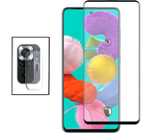 Película de Camara trasera + Vidrio templado 5D Cubierta completa para Xiaomi Redmi Note 10s