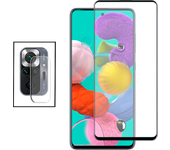 Película de Camara trasera + Vidrio templado 5D Cubierta completa para Xiaomi Redmi Note 10 Pro