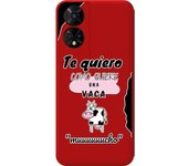 Funda Silicona Roja TCL 50 5G Vaca