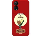 Funda Silicona Roja TCL 50 5G Culo Natural