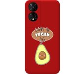 Funda Silicona Roja TCL 50 5G Vegan Life