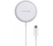 Cargador MagSafe iPhone 15W Carga Rápida Cable USB-C MagStick Blanco