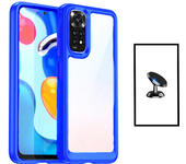 Kit de protección de airbag de aluminarm + soporte magnético para Xiaomi Redmi Nota 11 - Transparent