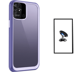 Kit de protección de airbag de aluminarm + soporte magnético para Xiaomi Redmi 10C - Transparente/ l