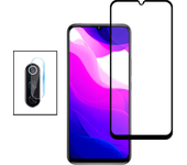 Kit de película de Camara trasero + Cubierta completa de vidrio semperado 5D para Samsung Galaxy A50