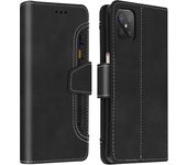 Funda Oppo Reno 4Z Tarjetero y F. Soporte Efecto Carbono - Negro