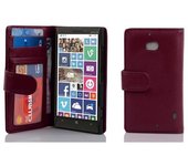 Funda Libro para Nokia Lumia 929 / 930 en BURDEOS VIOLETA - Cubierta Proteccion con Cierre Magnetico e 3 Tarjeteros - Etui Case Cover Carcasa