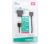 Omega OCHBA18 cable HDMI 1,8 m HDMI tipo A (Estándar) Negro