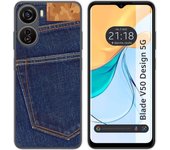 Funda Silicona Zte Blade V50 Design 5G Vaquero