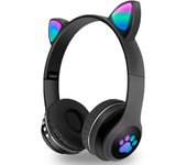 Auriculares inalámbricos con Orejas de Gato con micrófono