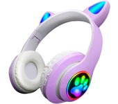 Auriculares inalámbricos con Orejas de Gato con micrófono