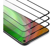3x Pelicula Protectora para Samsung Galaxy S10E en TRANSPARENTE con NEGRO - Paquete de 3 Pantalla de Vidrio Templado Cobertura Completa (Tempered) Compatible 3D con Dureza 9H