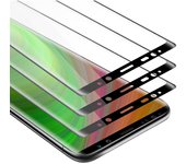 3x Pelicula Protectora para Samsung Galaxy NOTE 8 en TRANSPARENTE con NEGRO - Paquete de 3 Pantalla de Vidrio Templado Cobertura Completa (Tempered) Compatible 3D con Dureza 9H