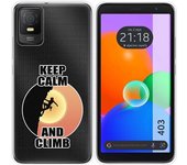 Funda Silicona Transparente TCL 403 Mujer Escalada