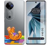 Funda Silicona Vivo V40 5G Leopardo